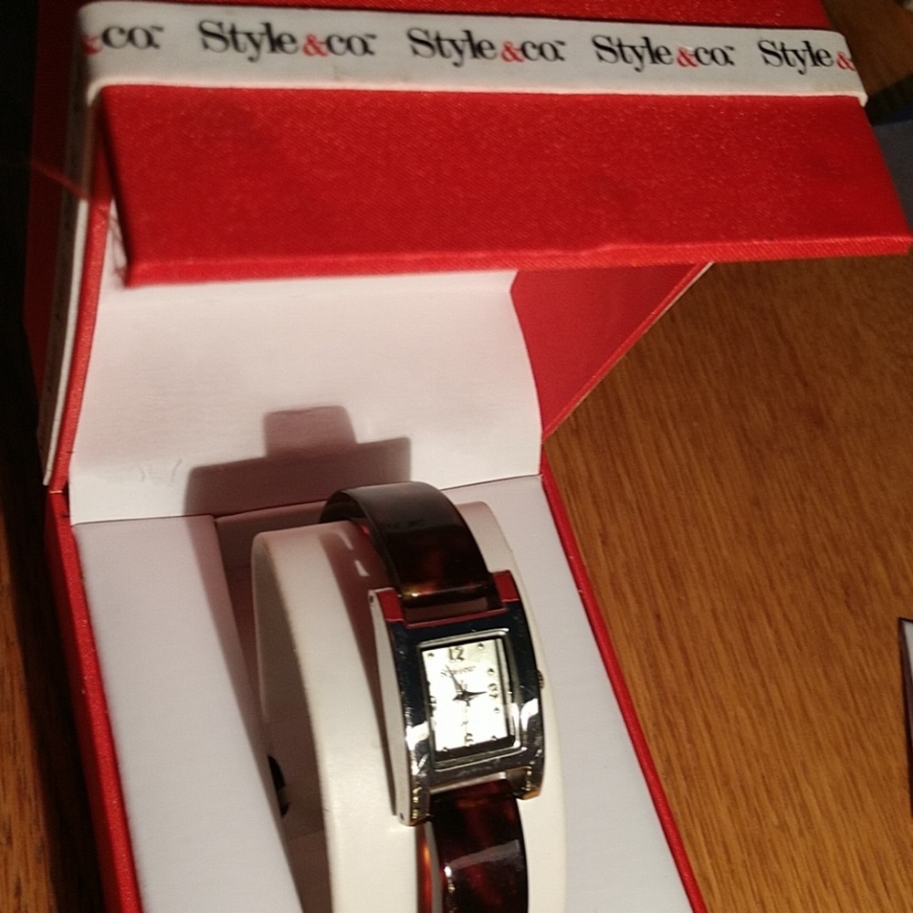 "Tortoiseshell" Bracelet Watch by Style & Company